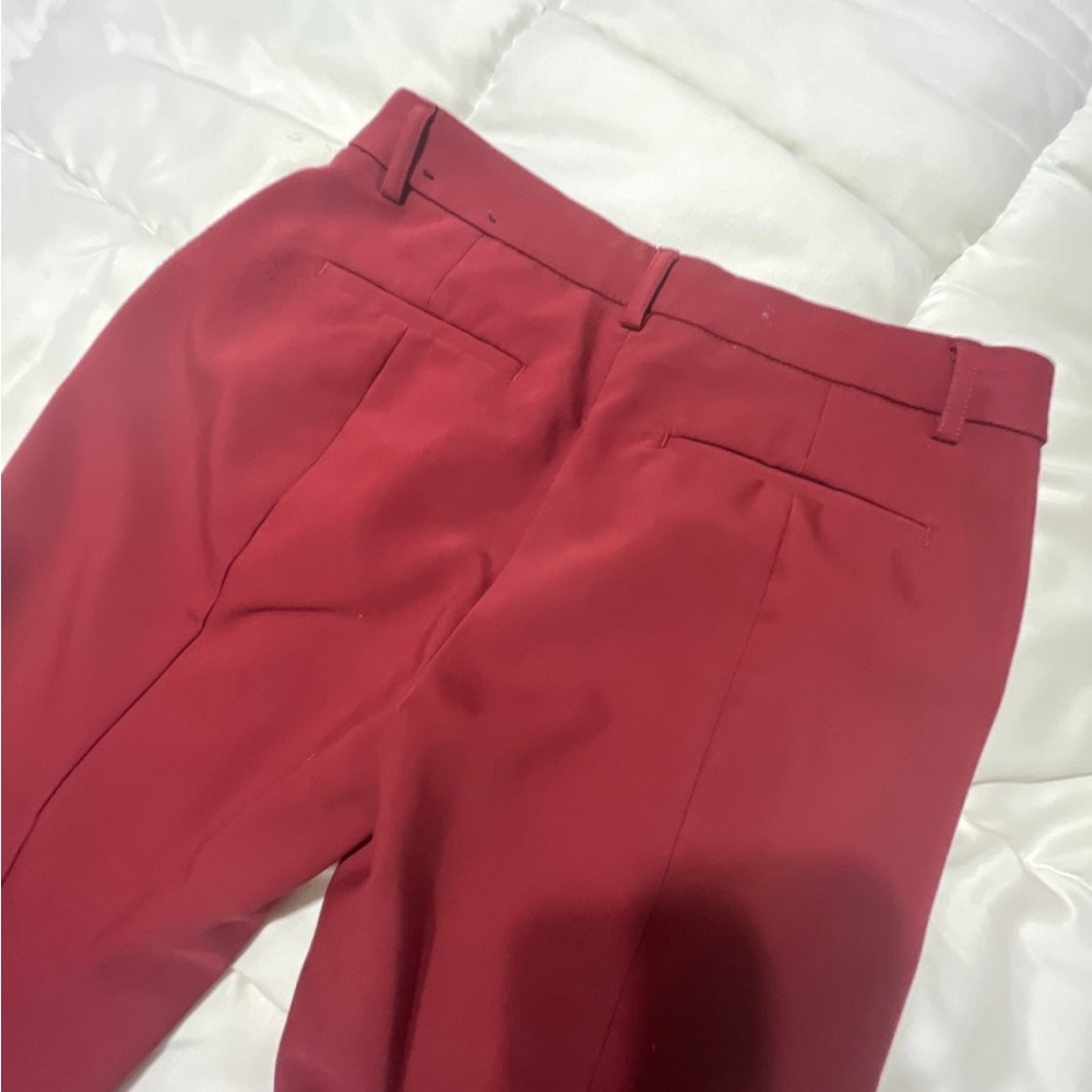 Columnist mid rise Maroon ankle work pant